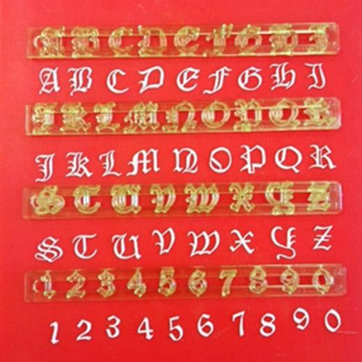 FMM Tappit Set - Old English Alphabet and Numbers Upper Case - Click Image to Close
